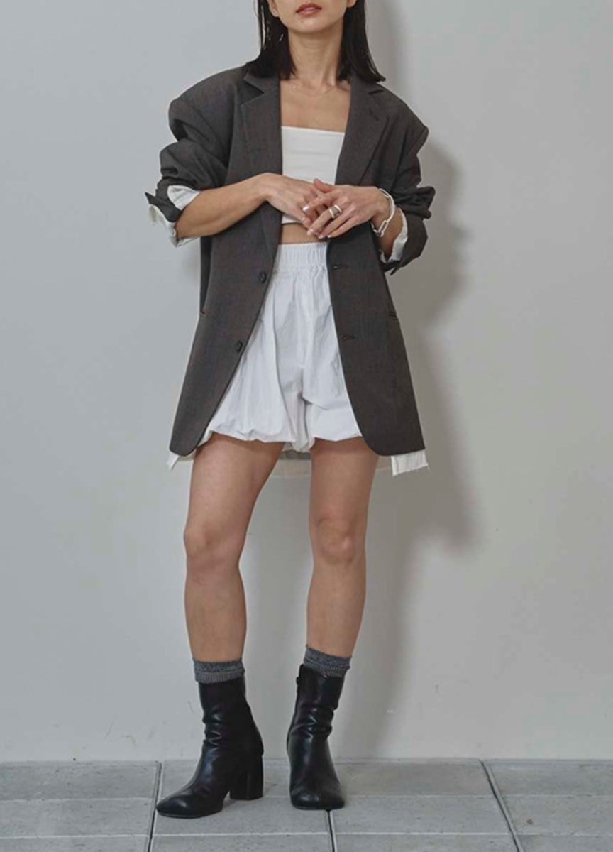 拼接細節西裝外套